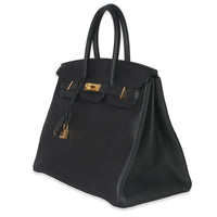 Black Togo Birkin 35 GHW