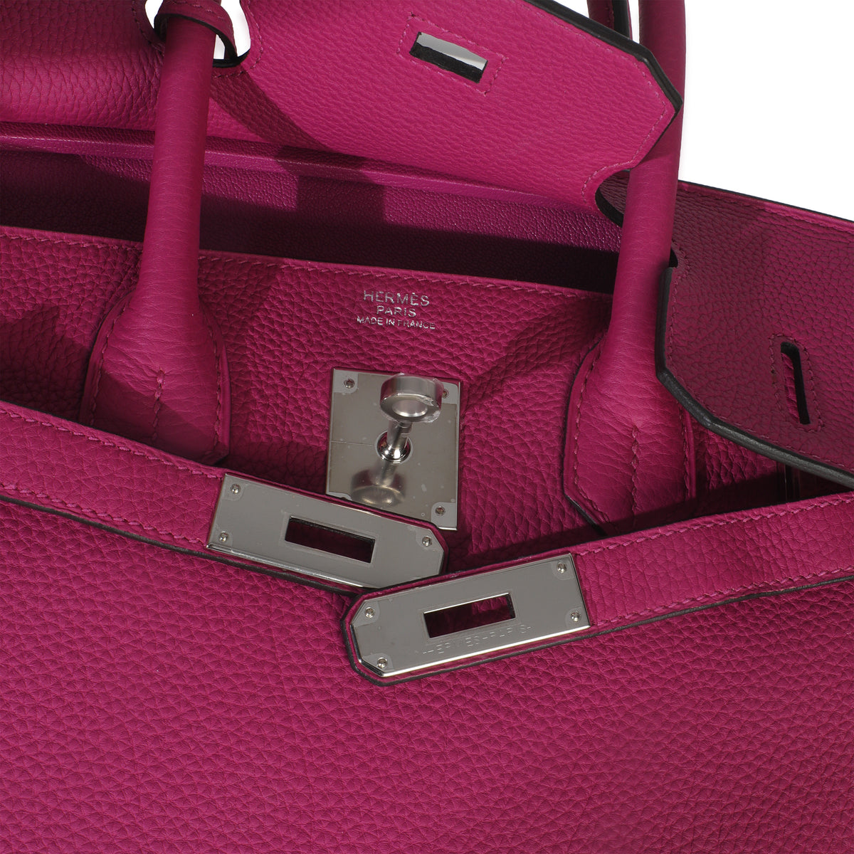 Rose Pourpre Togo Birkin 30 PHW