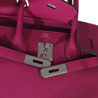 Rose Pourpre Togo Birkin 30 PHW