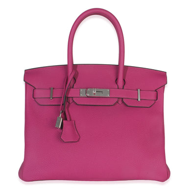 Rose Pourpre Togo Birkin 30 PHW