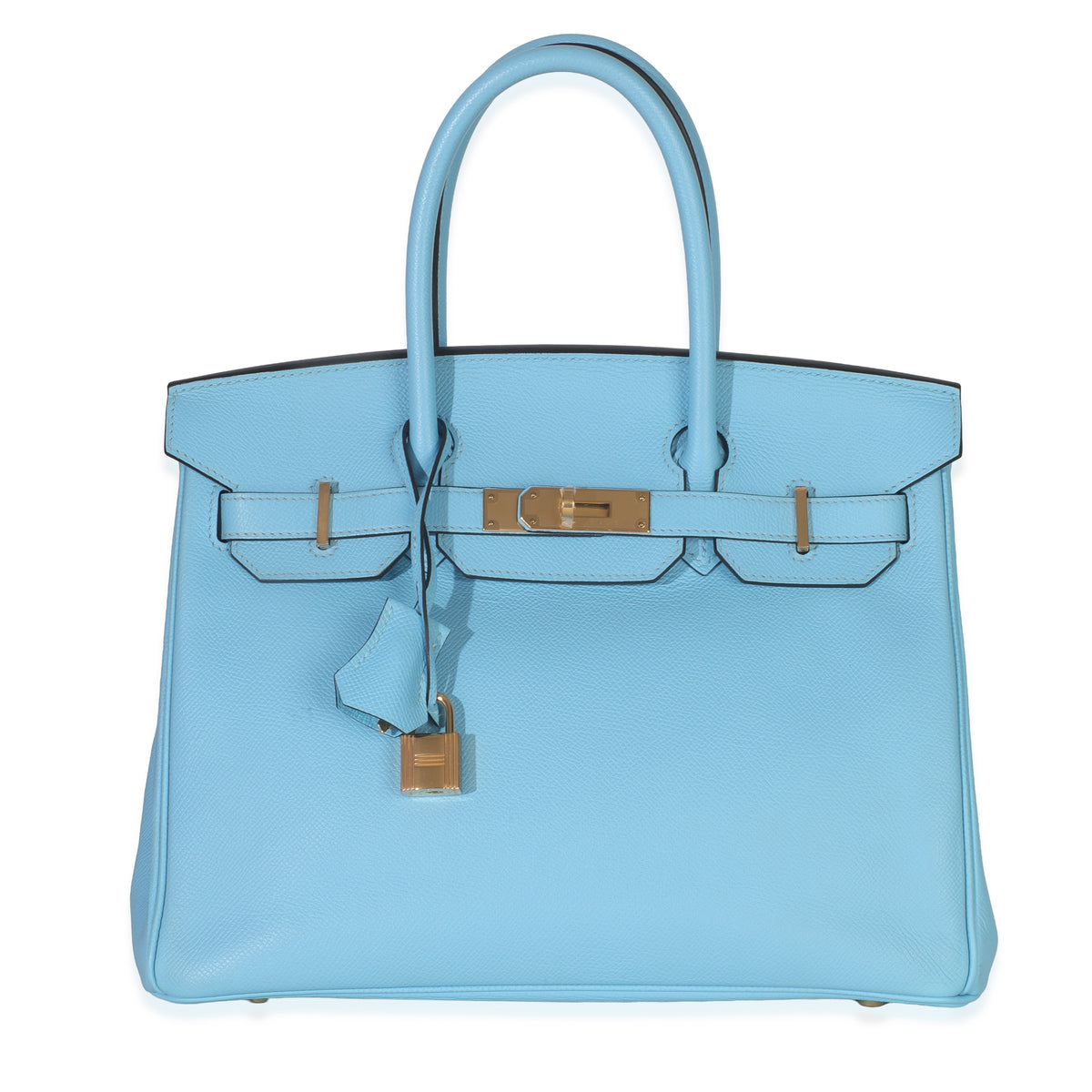 Blue Celeste Epsom Birkin 30 GHW