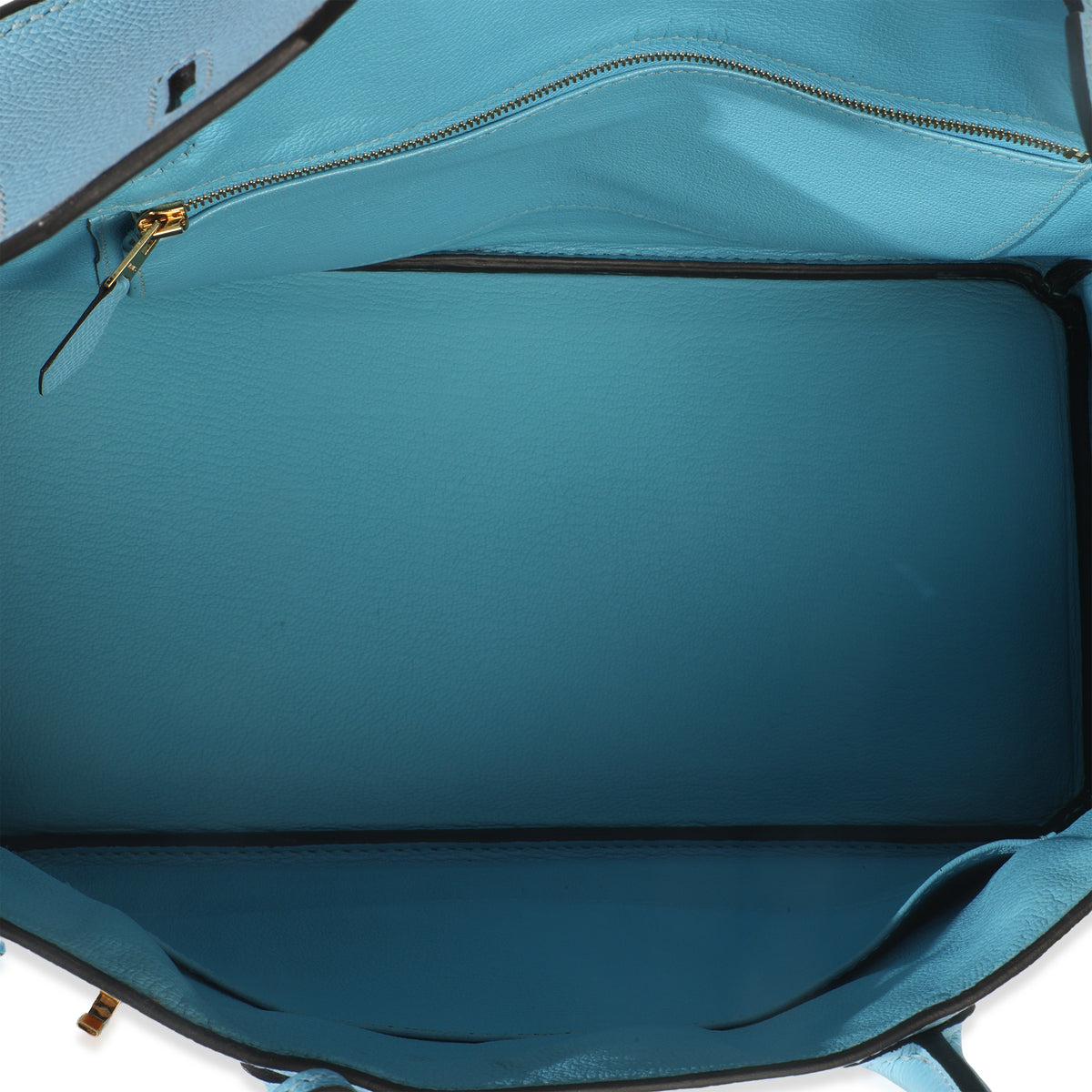 Blue Celeste Epsom Birkin 30 GHW