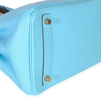 Blue Celeste Epsom Birkin 30 GHW