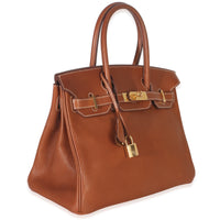Fauve Barenia Birkin 30 GHW