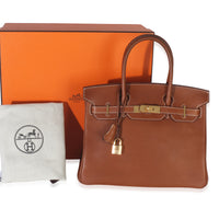 Fauve Barenia Birkin 30 GHW