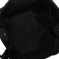 Black Mixed Fibers Large Deauville Tote