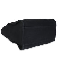 Black Mixed Fibers Large Deauville Tote