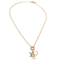 White Gold & Yellow Gold  LOVE Pendant