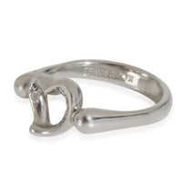 Platinum Diamond Elsa Peretti Open Heart Ring