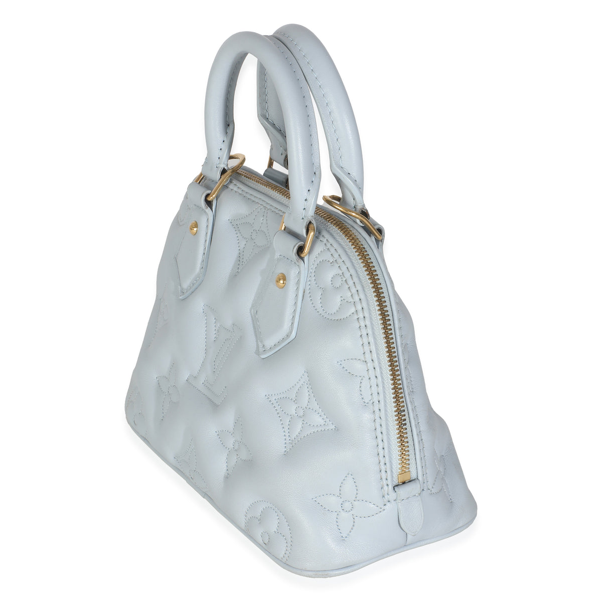 Blue Glacier Bubblegram Calfskin Alma BB