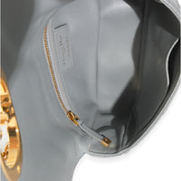 Blue Supple Calfskin Small Caro Chain Bag