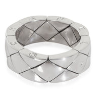 White Gold  Matelasse Ring