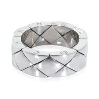White Gold  Matelasse Ring