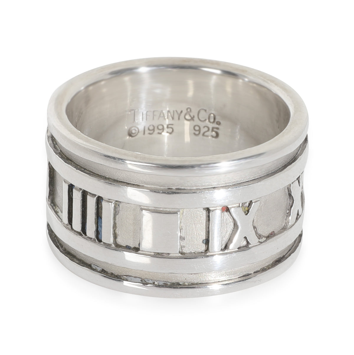 Sterling Silver Vintage Wide Atlas Ring