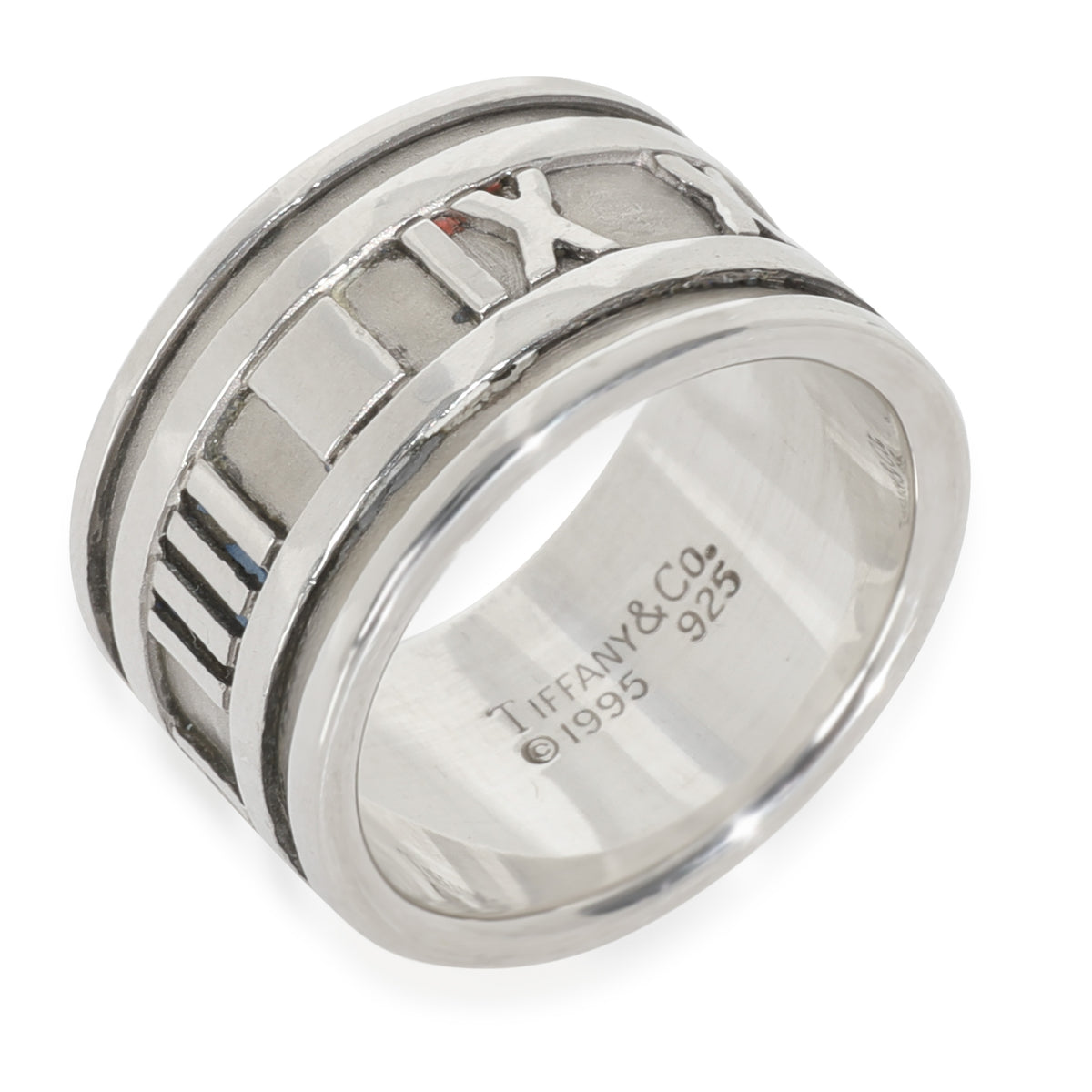 Sterling Silver Vintage Wide Atlas Ring