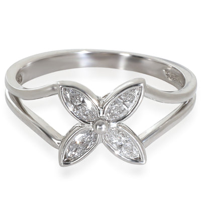 Platinum Diamond Vintage Victoria Ring