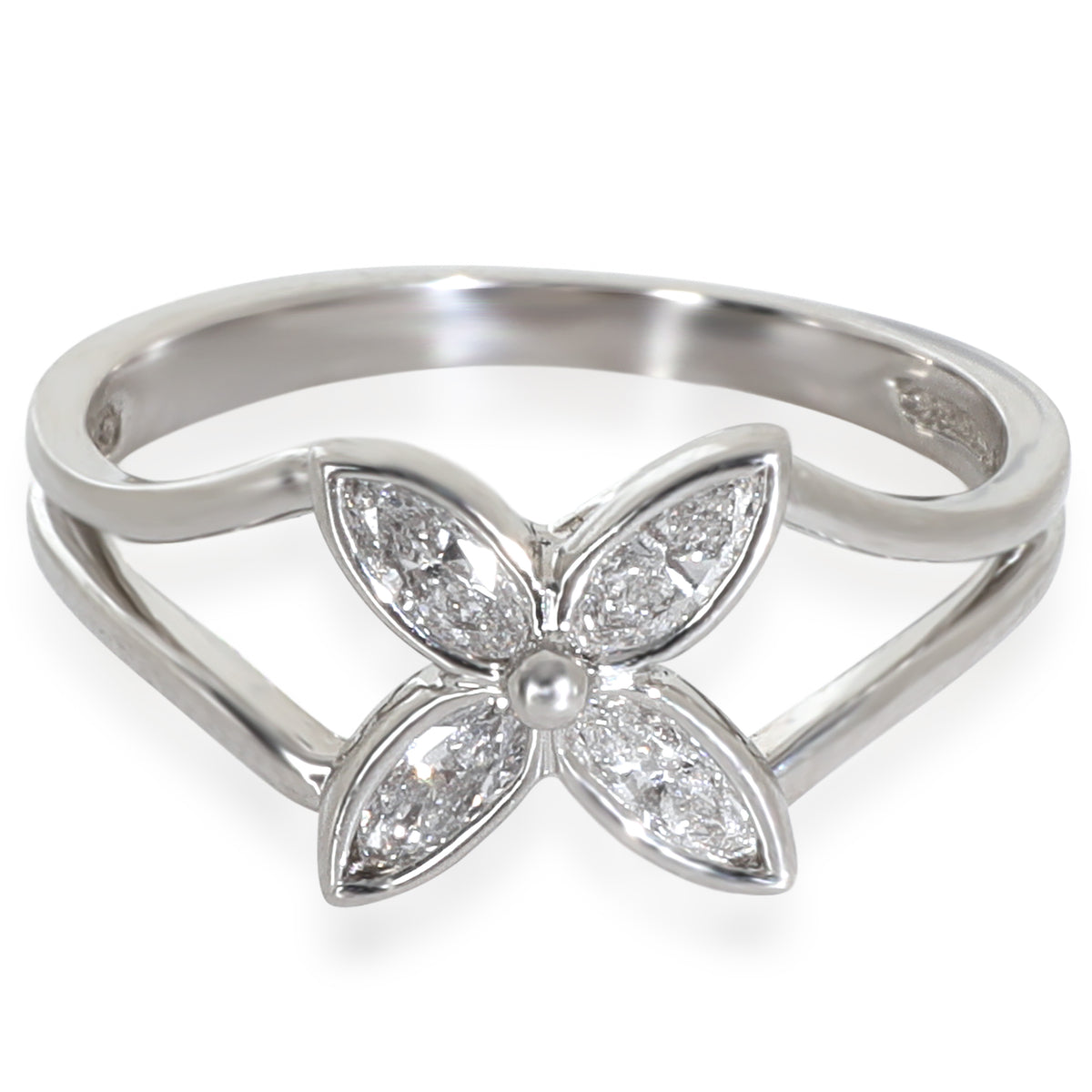 Platinum Diamond Vintage Victoria Ring