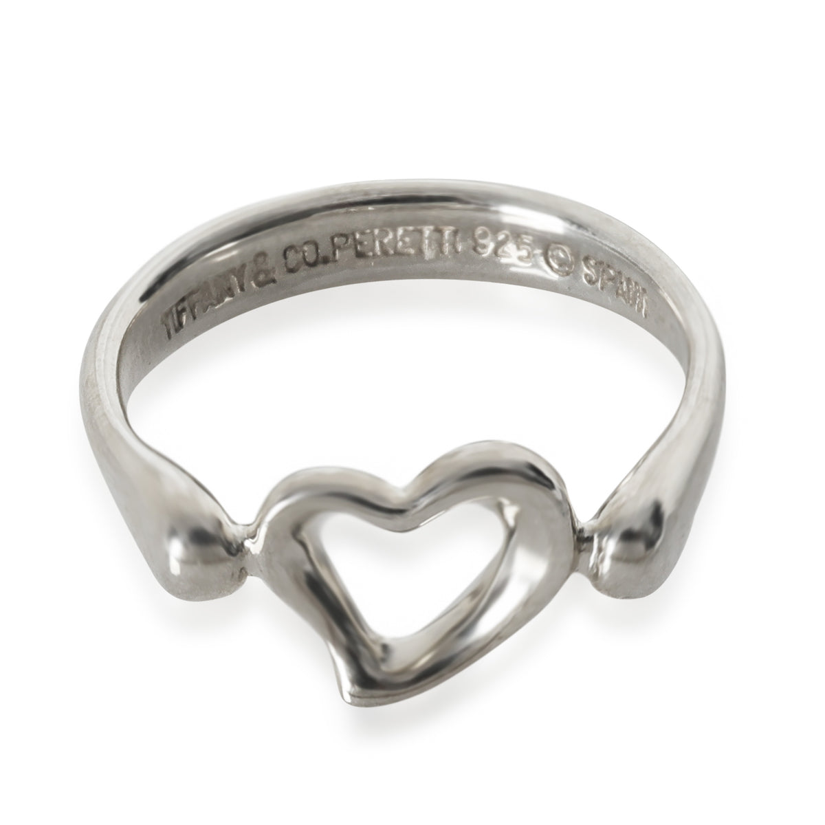 Sterling Silver  Elsa Peretti Open Heart Ring