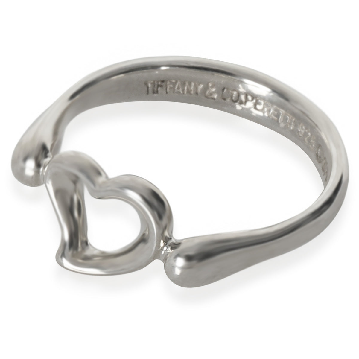 Sterling Silver  Elsa Peretti Open Heart Ring