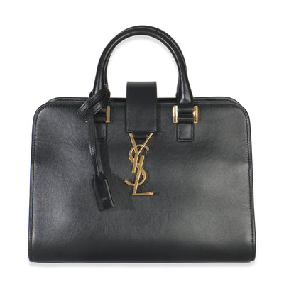 Black Smooth Calfskin Baby Downtown Cabas