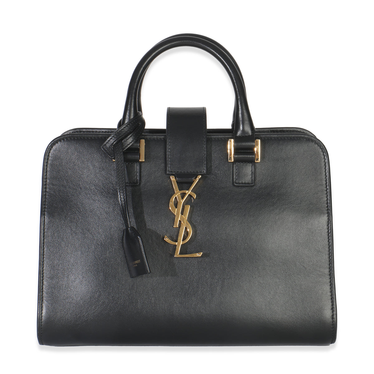 Black Smooth Calfskin Baby Downtown Cabas