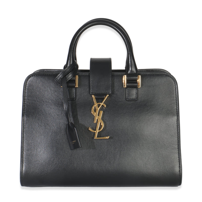 Black Smooth Calfskin Baby Downtown Cabas