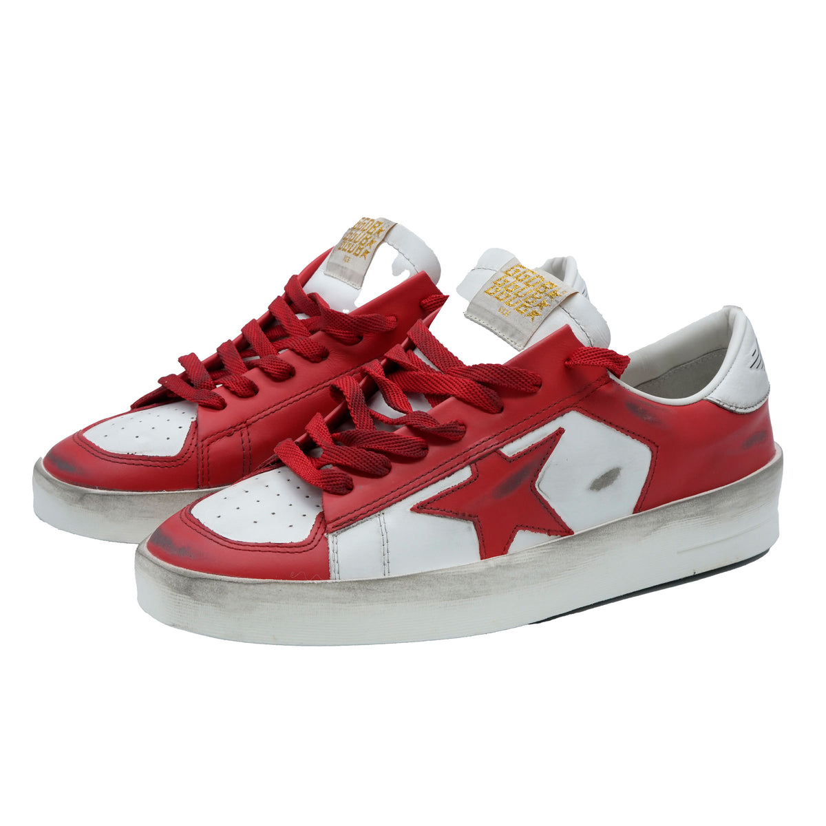 Golden Goose Red White Nappa Stardan Low 42 myGemma JP Item