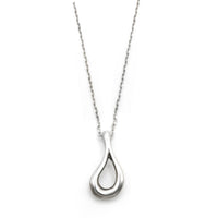 Elsa Peretti Open Teardrop Pendant Necklace in Sterling Silver