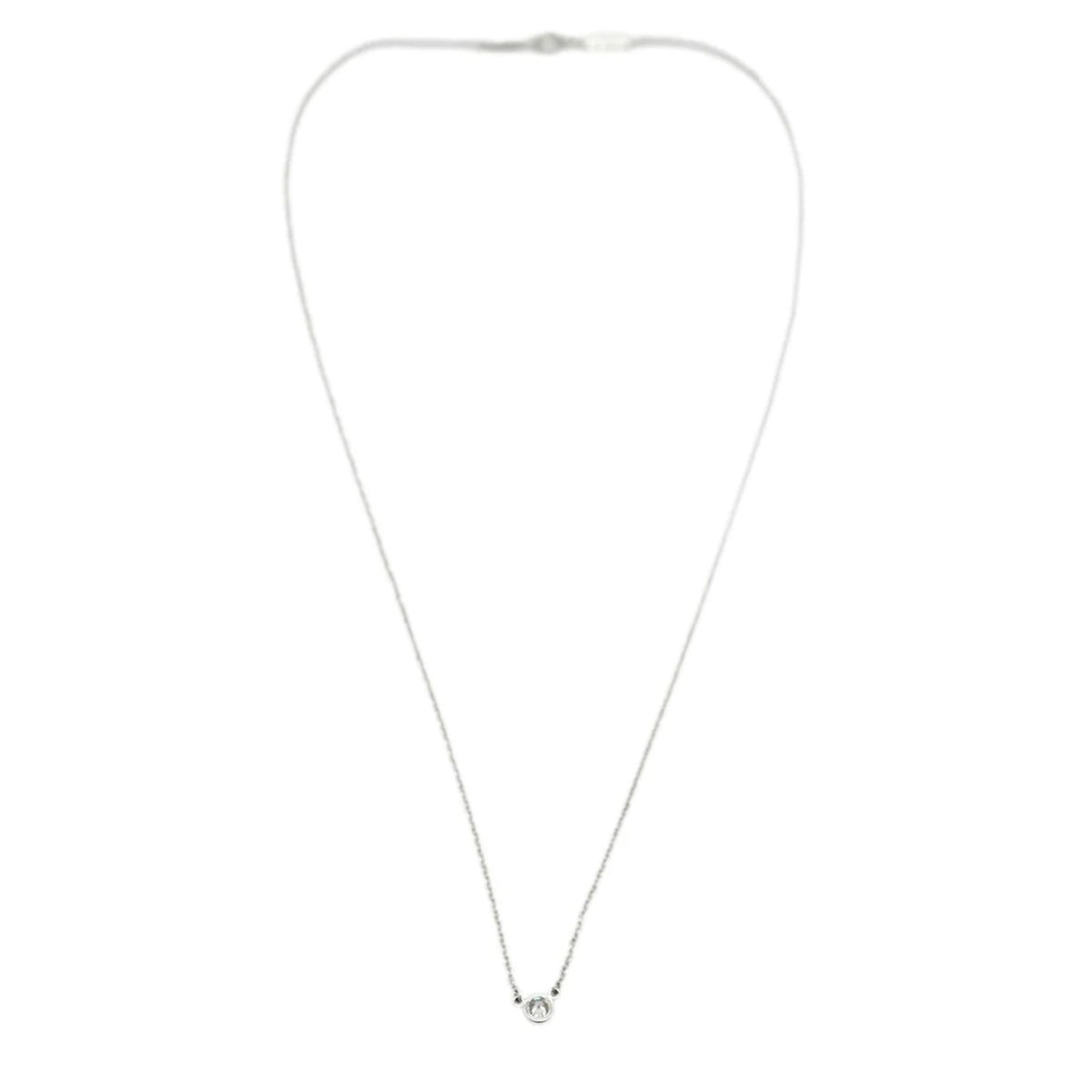 Elsa Peretti Diamond By The Yard Pendant in  Platinum