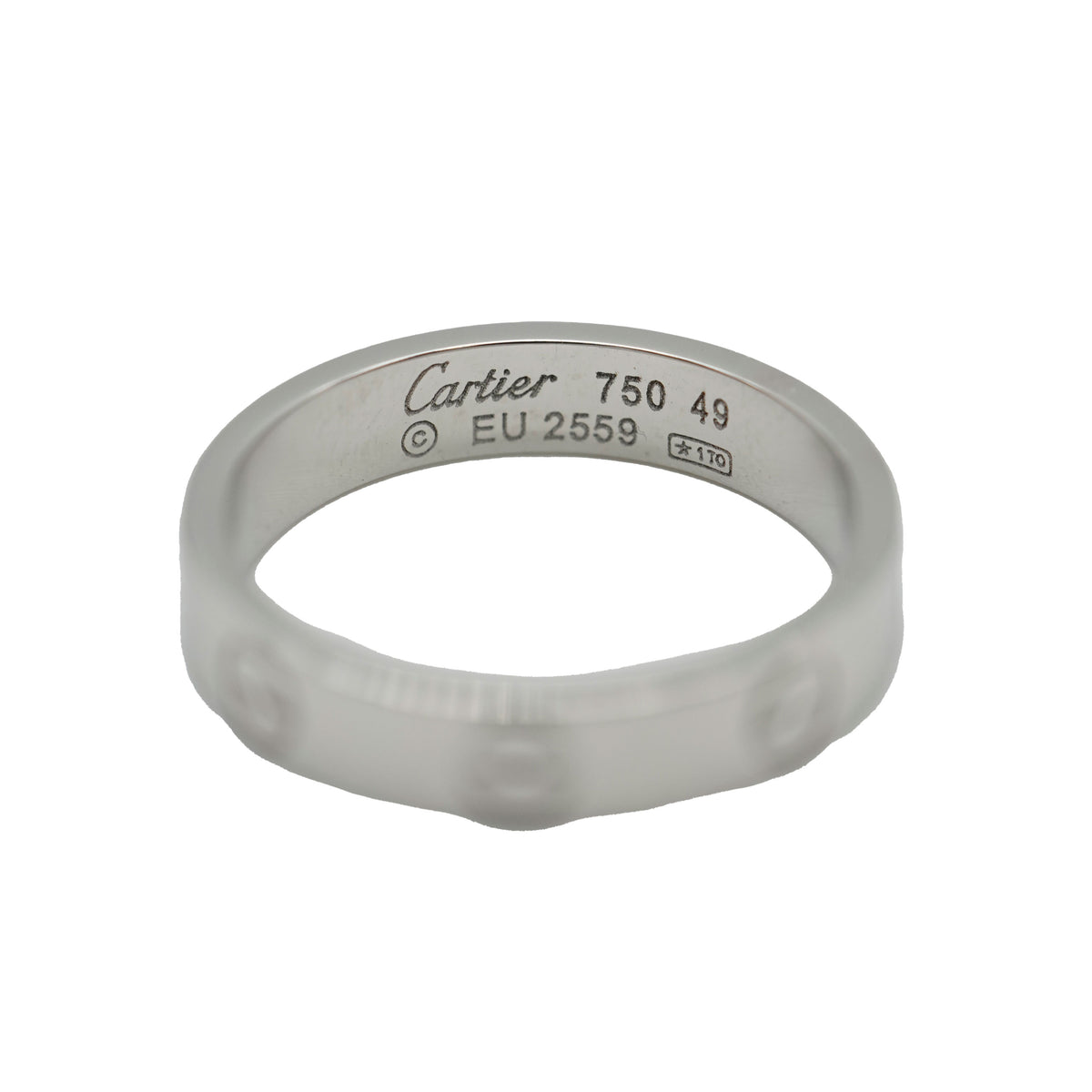 White Gold Small Model Love Ring
