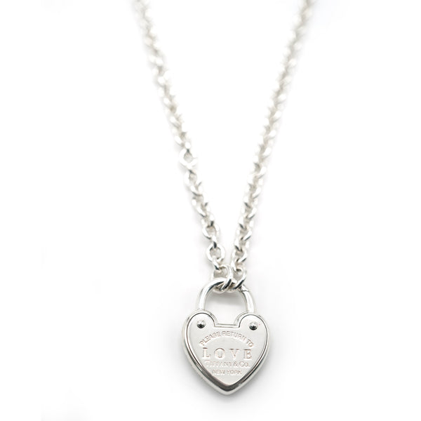 Tiffany & Co. Return To Tiffany Love Lock Necklace in Sterling