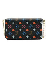 Black Multicolor Monogram Canvas Game On Felicie Pochette