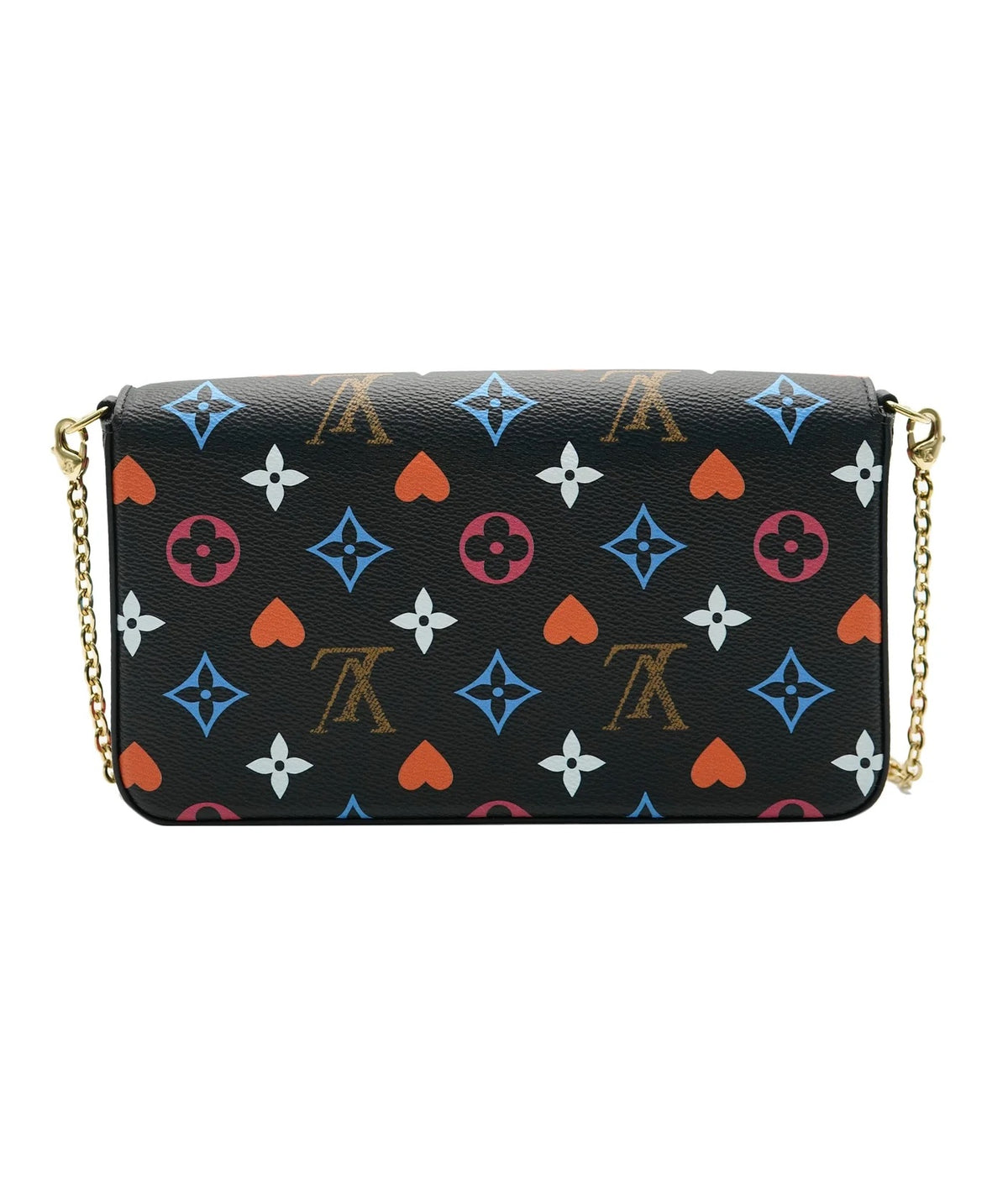 Black Multicolor Monogram Canvas Game On Felicie Pochette