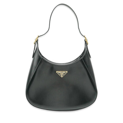 Black Box Calf Leather Shoulder Bag