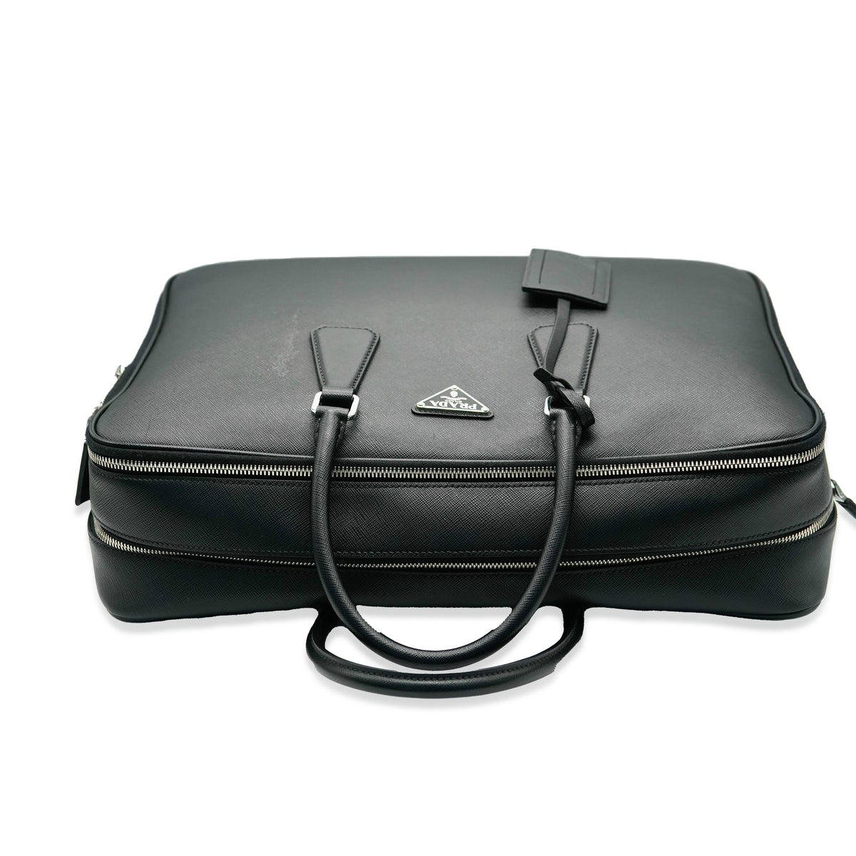 Black Saffiano Leather Briefcase