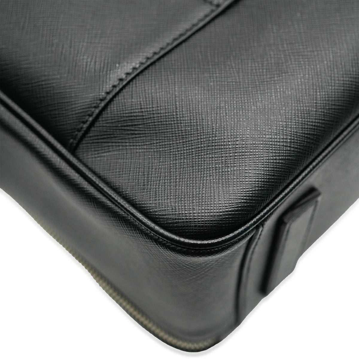 Black Saffiano Leather Briefcase