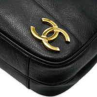 Black Caviar Triple CC Chain Tote