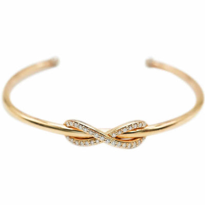 Infinity Cuff in 18K 18K Rose Gold 0.4 CTW