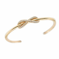 Infinity Cuff in 18K 18K Rose Gold 0.4 CTW