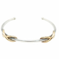 Infinity Cuff in 18K Rose Gold & Sterling Silver