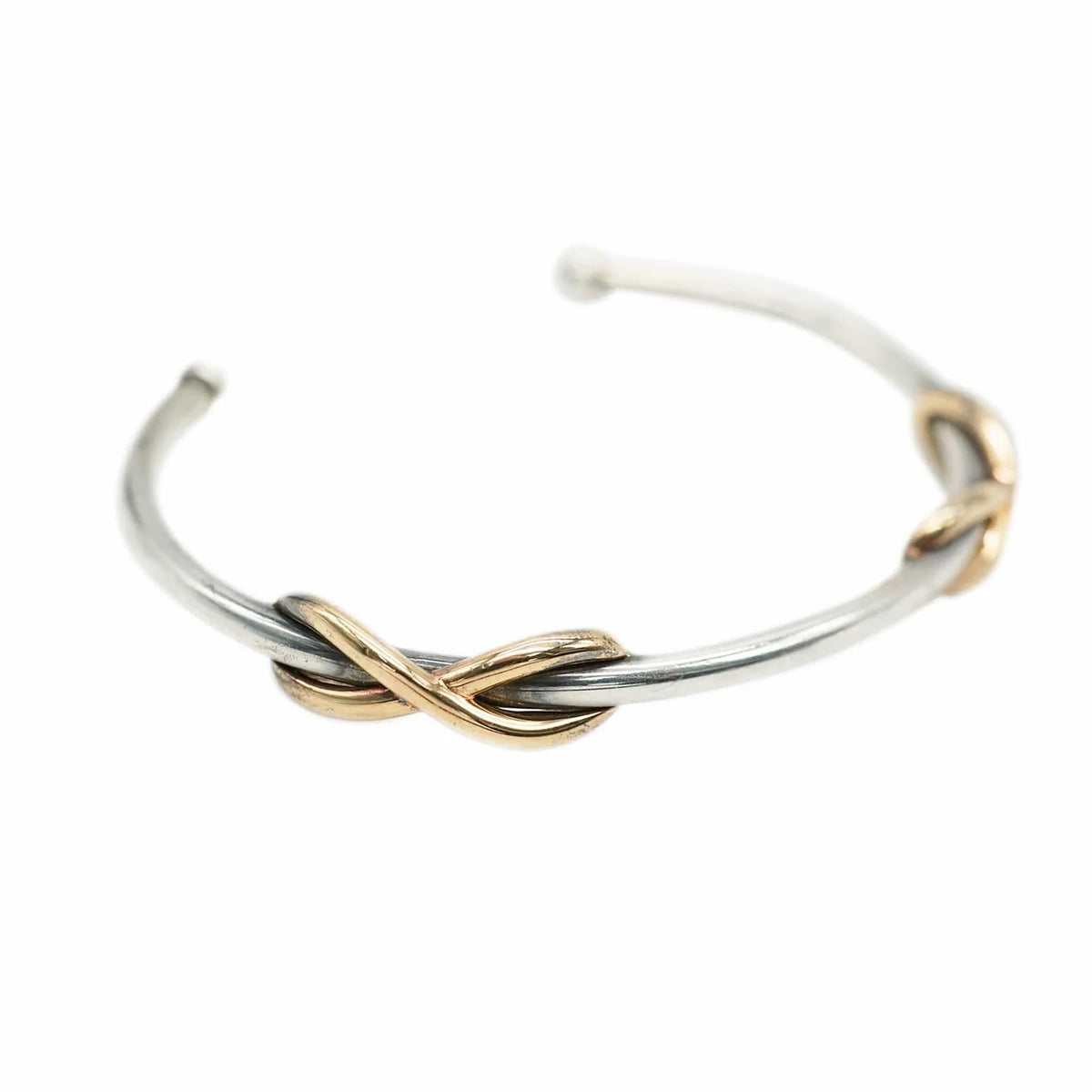 Infinity Cuff in 18K Rose Gold & Sterling Silver