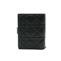 Black Quilted Lambskin Cannage Lady Dior Wallet