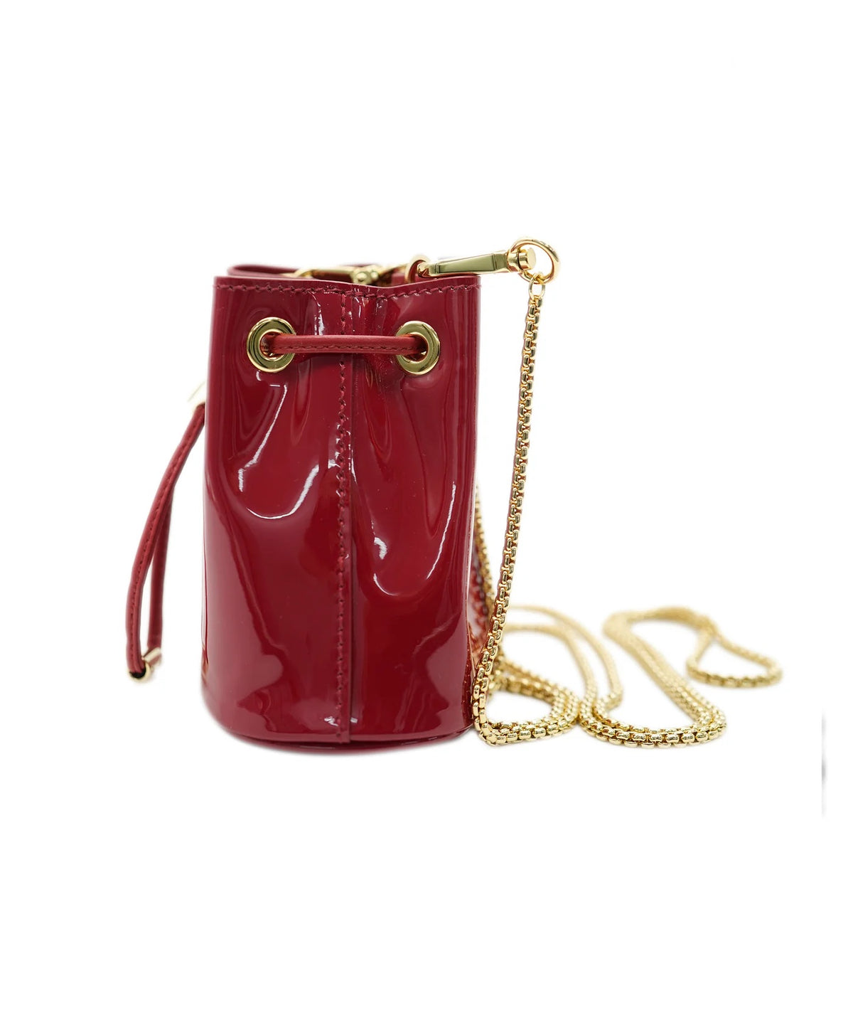 Red Vernis Patent Mini Pouch