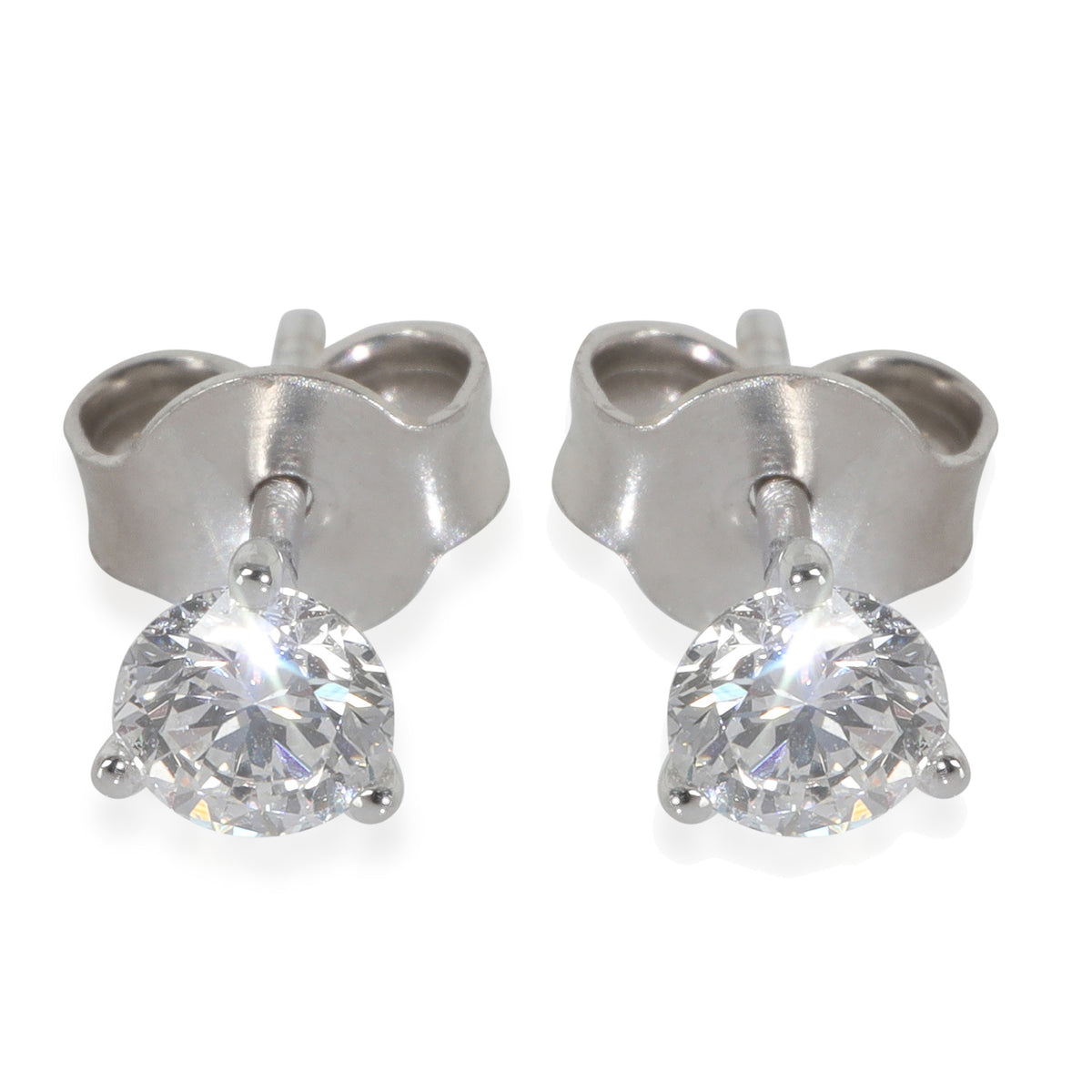 0.89 ctw White Gold Lab-Grown Diamond Earrings