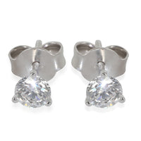 0.89 ctw White Gold Lab-Grown Diamond Earrings