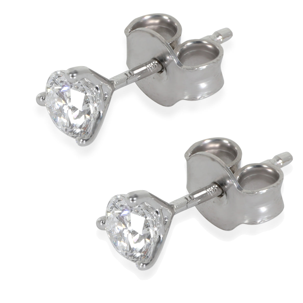 0.89 ctw White Gold Lab-Grown Diamond Earrings