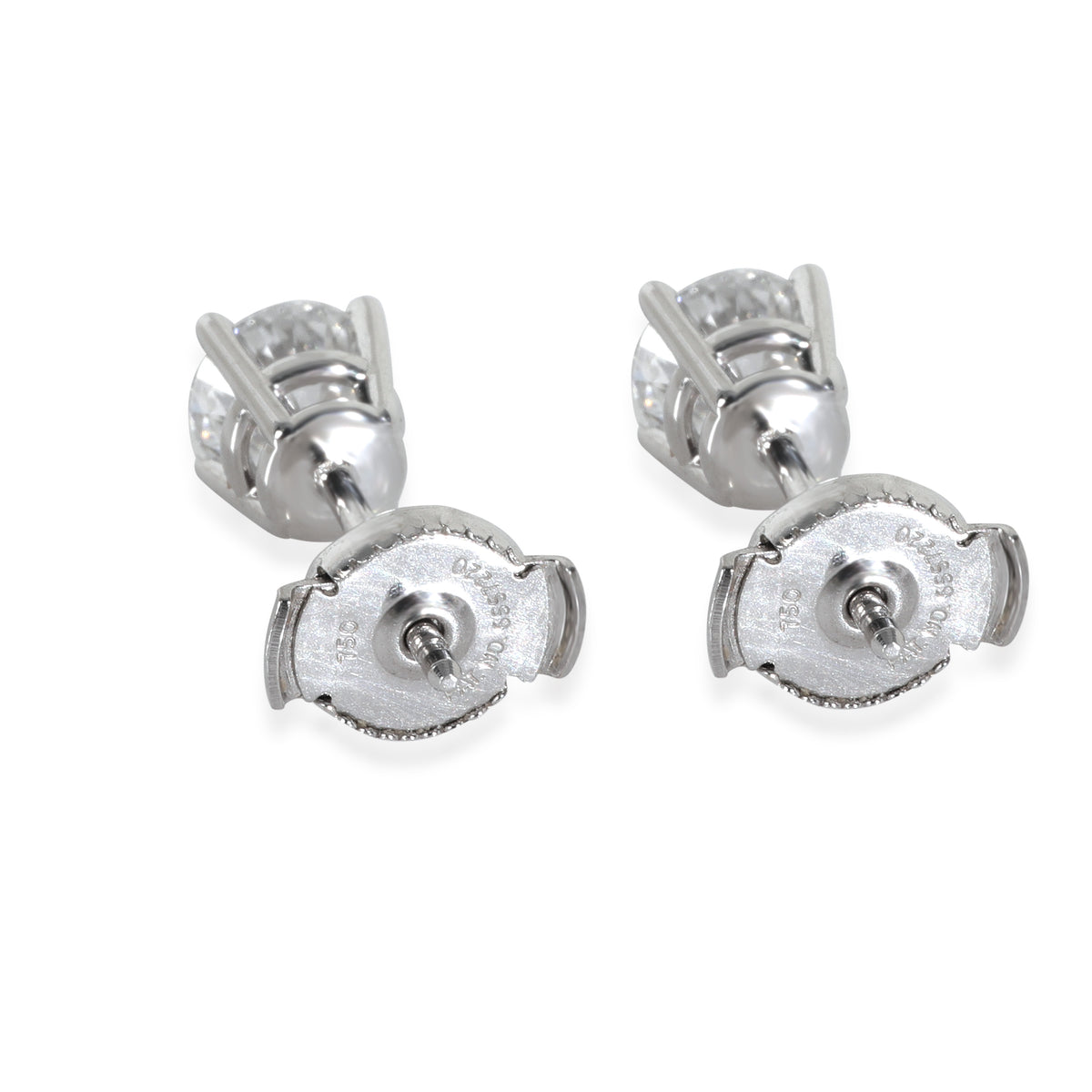 Lab-Grown Diamond Earrings In 18K White Gold 1.00 Ctw.