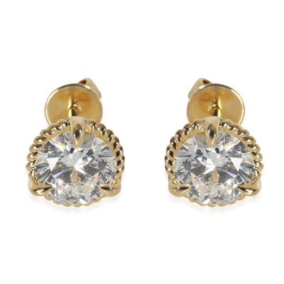 Lab-Grown Diamond Earrings In 14K Yellow Gold 2.97 Ctw.