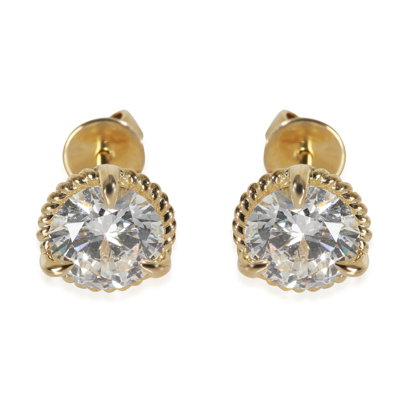 Lab-Grown Diamond Earrings In 14K Yellow Gold 2.97 Ctw.