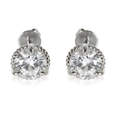 Lab-Grown Diamond Earrings In 14K White Gold, 3.03 Ctw.